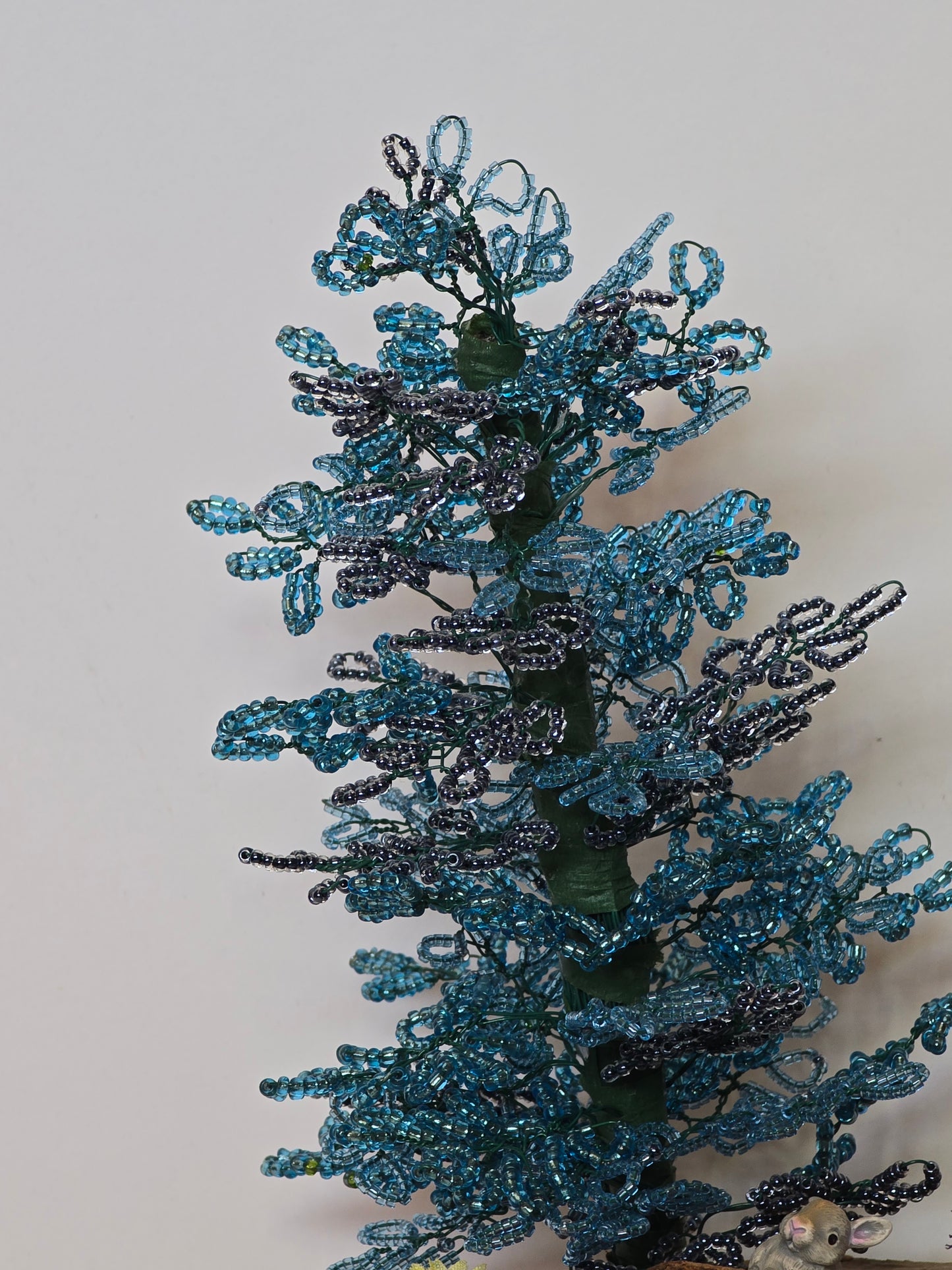 Little Beaded Tree On A Log