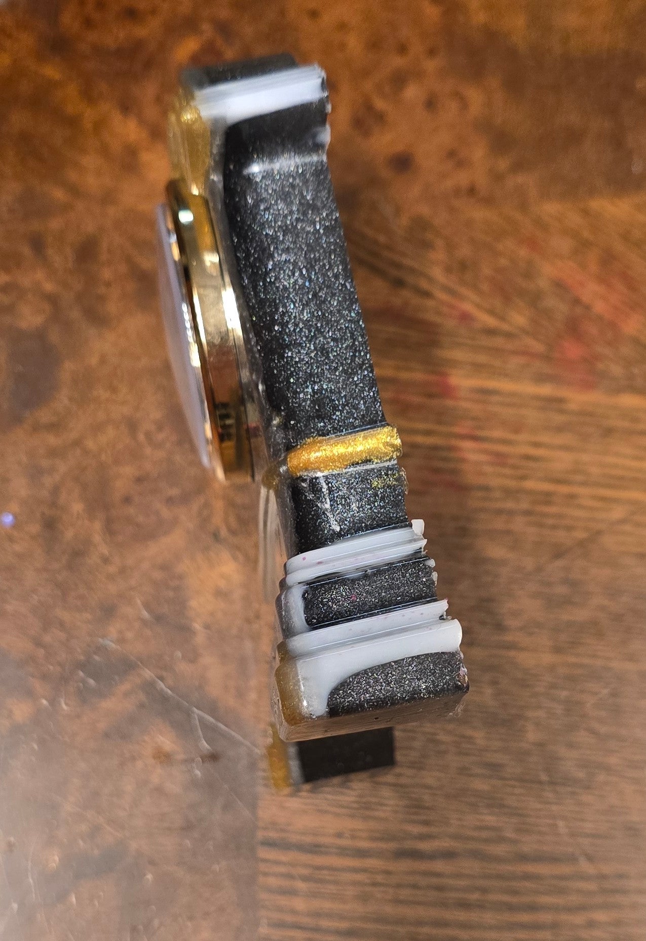 Handmade resin clock