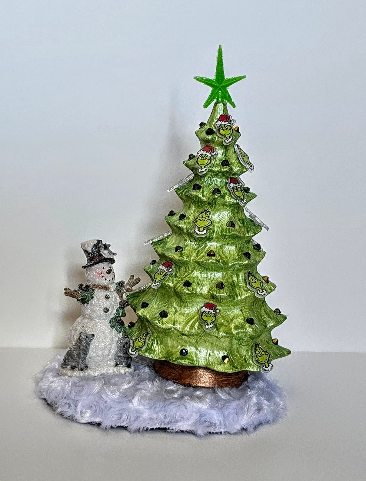 Handmade ceramic Grinch Christmas Tree