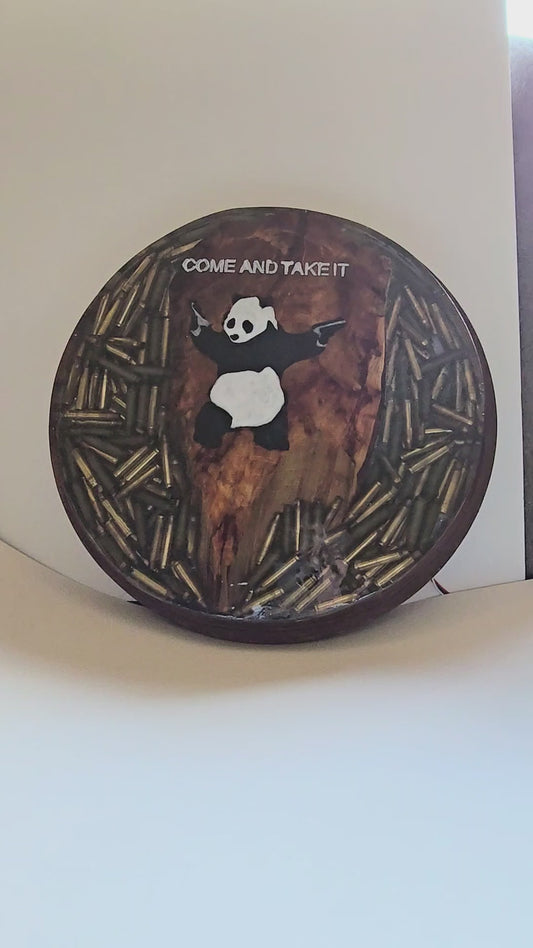 Wood, Shells, And Resin Wall Hanging Decor.  Lights Up And Has Remote.