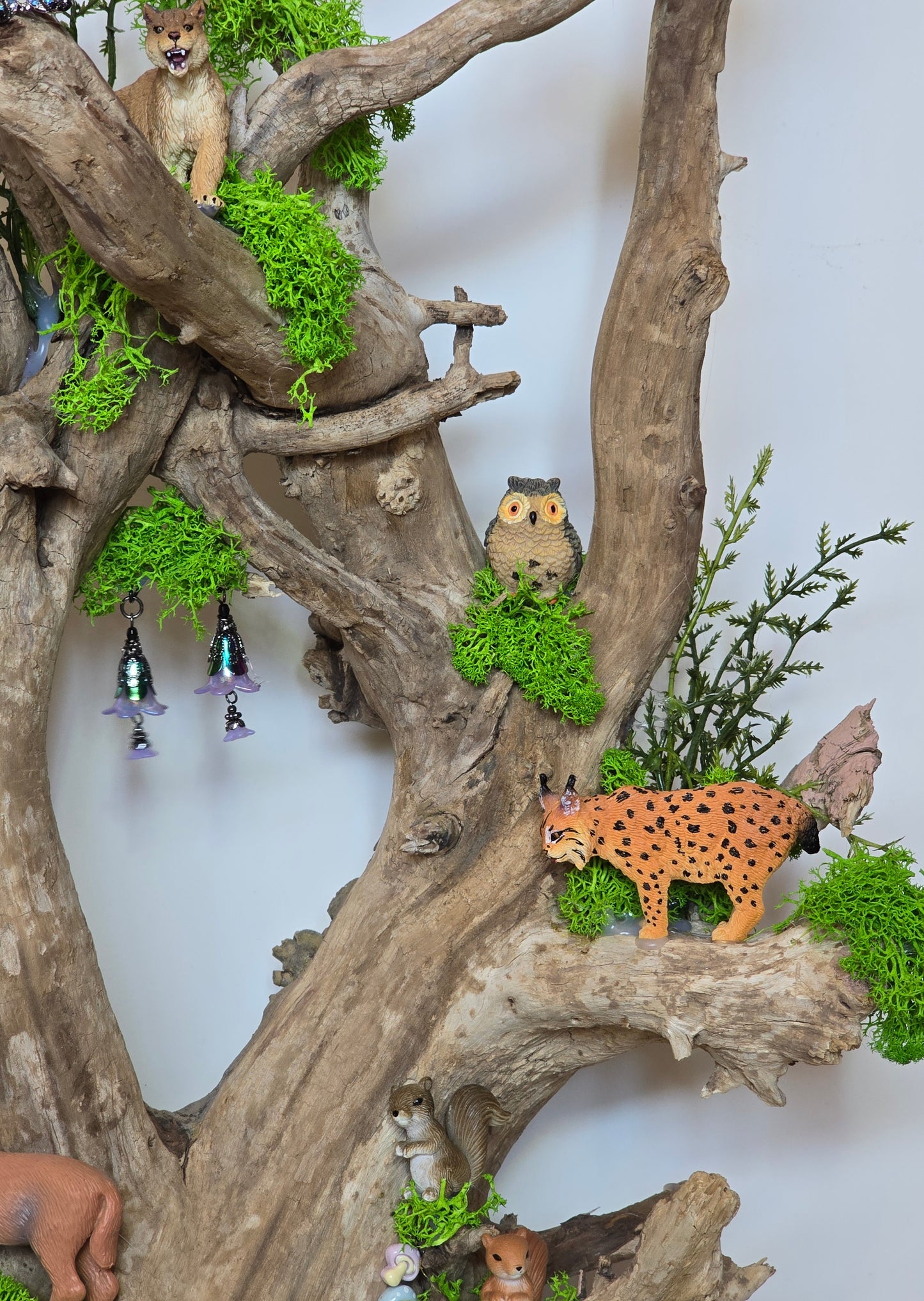 Unique tree and animal scene