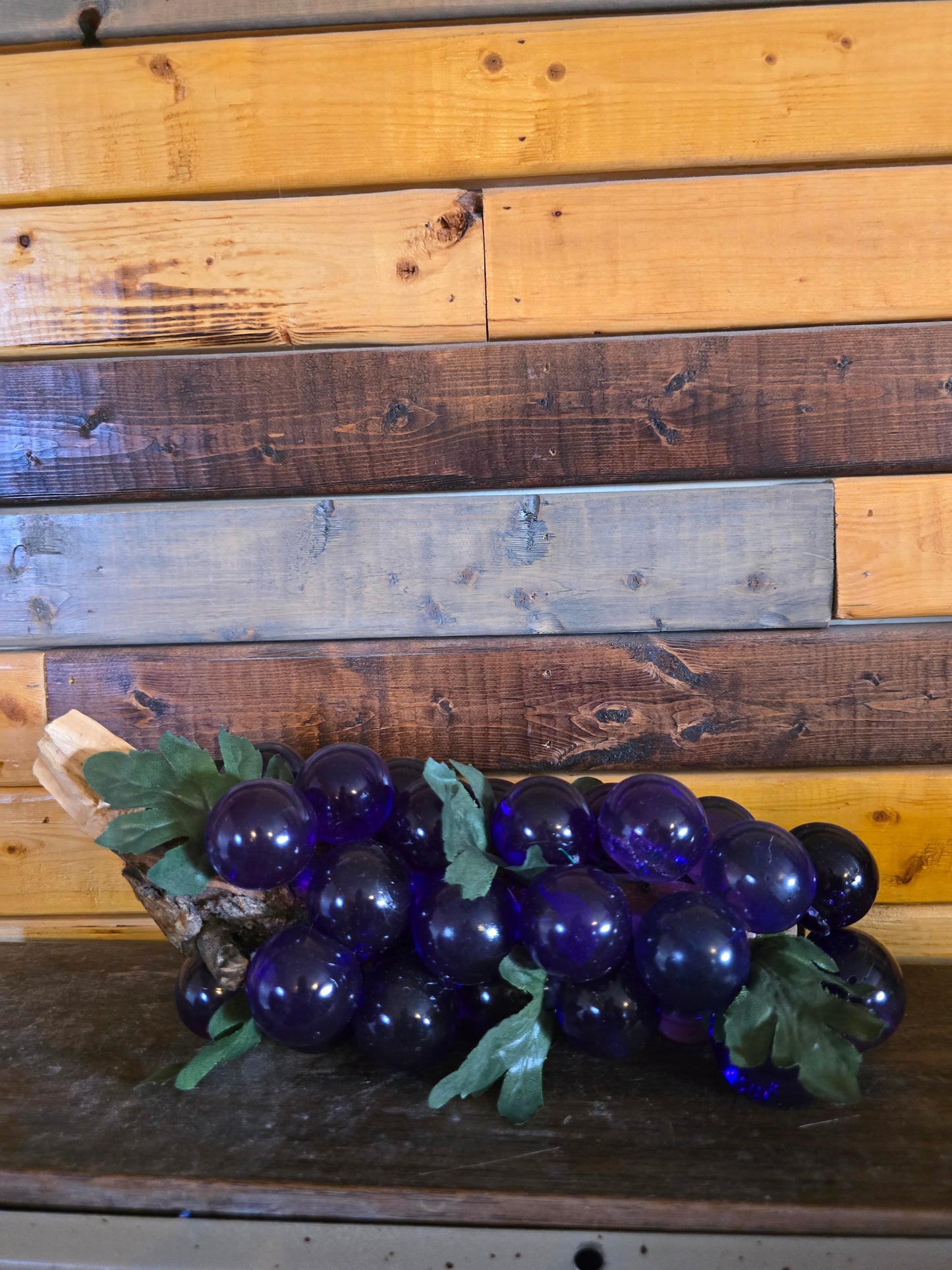 Purple Large Resin Grapes. Decorative Fruit Home Decor