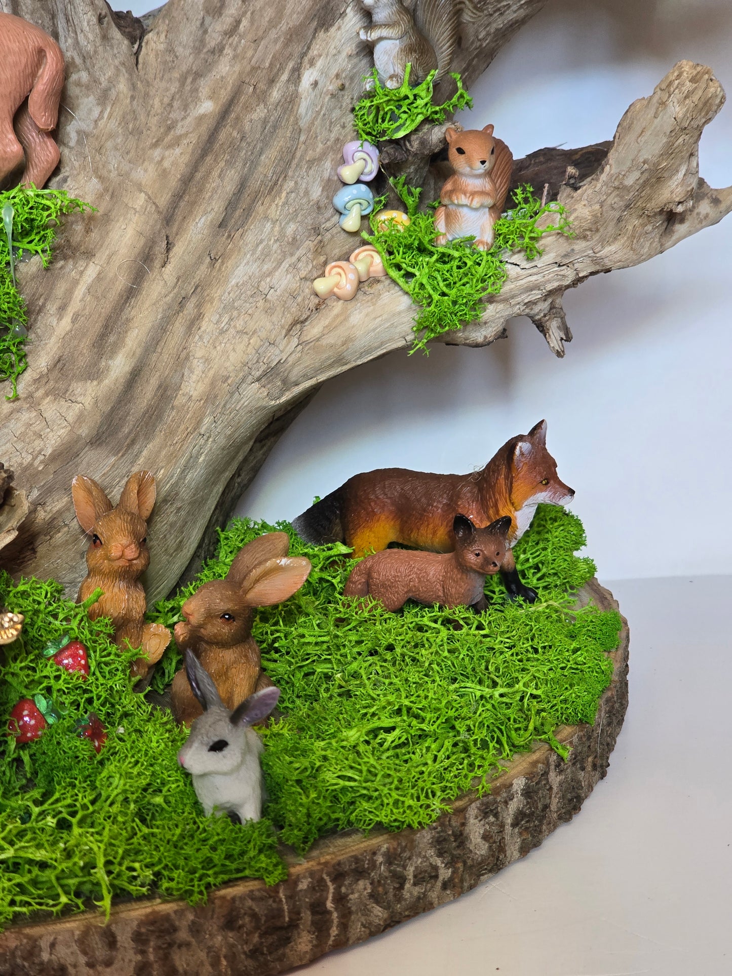 Unique tree and animal scene