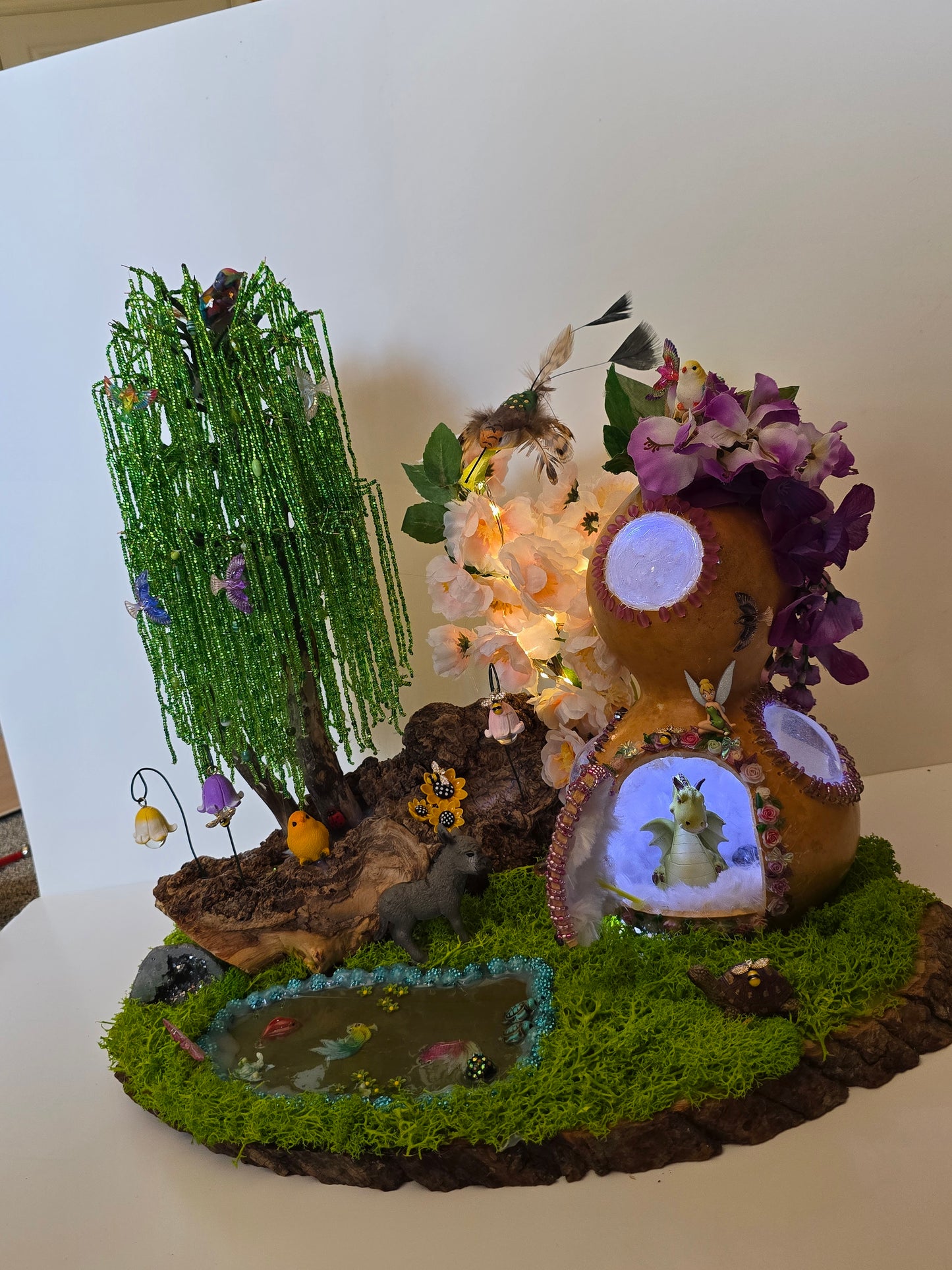 Decorated Beaded tree and Gord