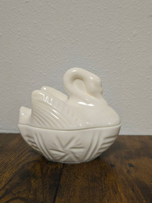 5 by 5 Inch Multi-color Resin Swan. Handmade In USA  Every One Unique.