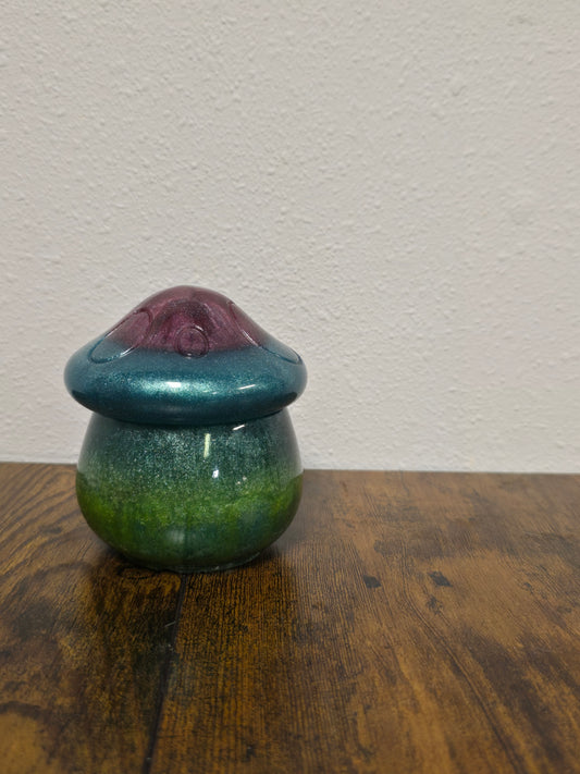 Resin Mushroom with Hollow Base for All Kinds of Storage Or Hidden Small Items.