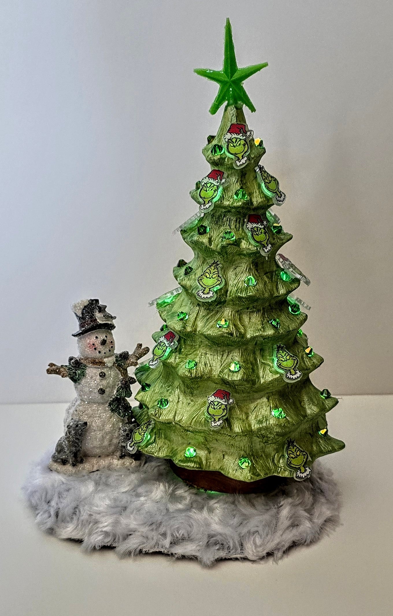 Handmade ceramic Grinch Christmas Tree