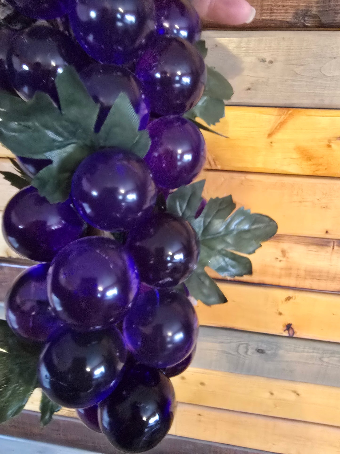 Purple Large Resin Grapes. Decorative Fruit Home Decor