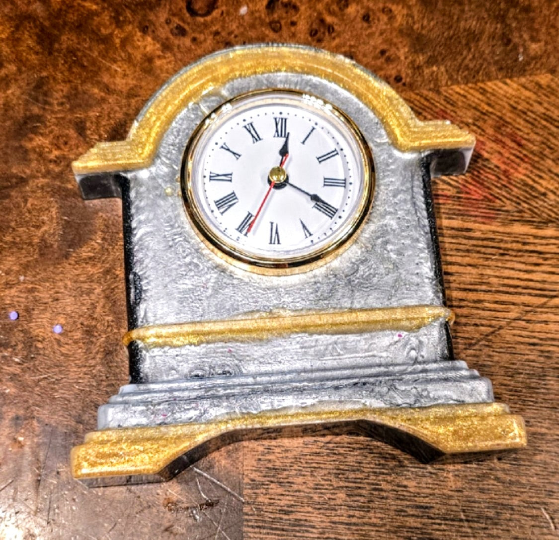 Handmade resin clock