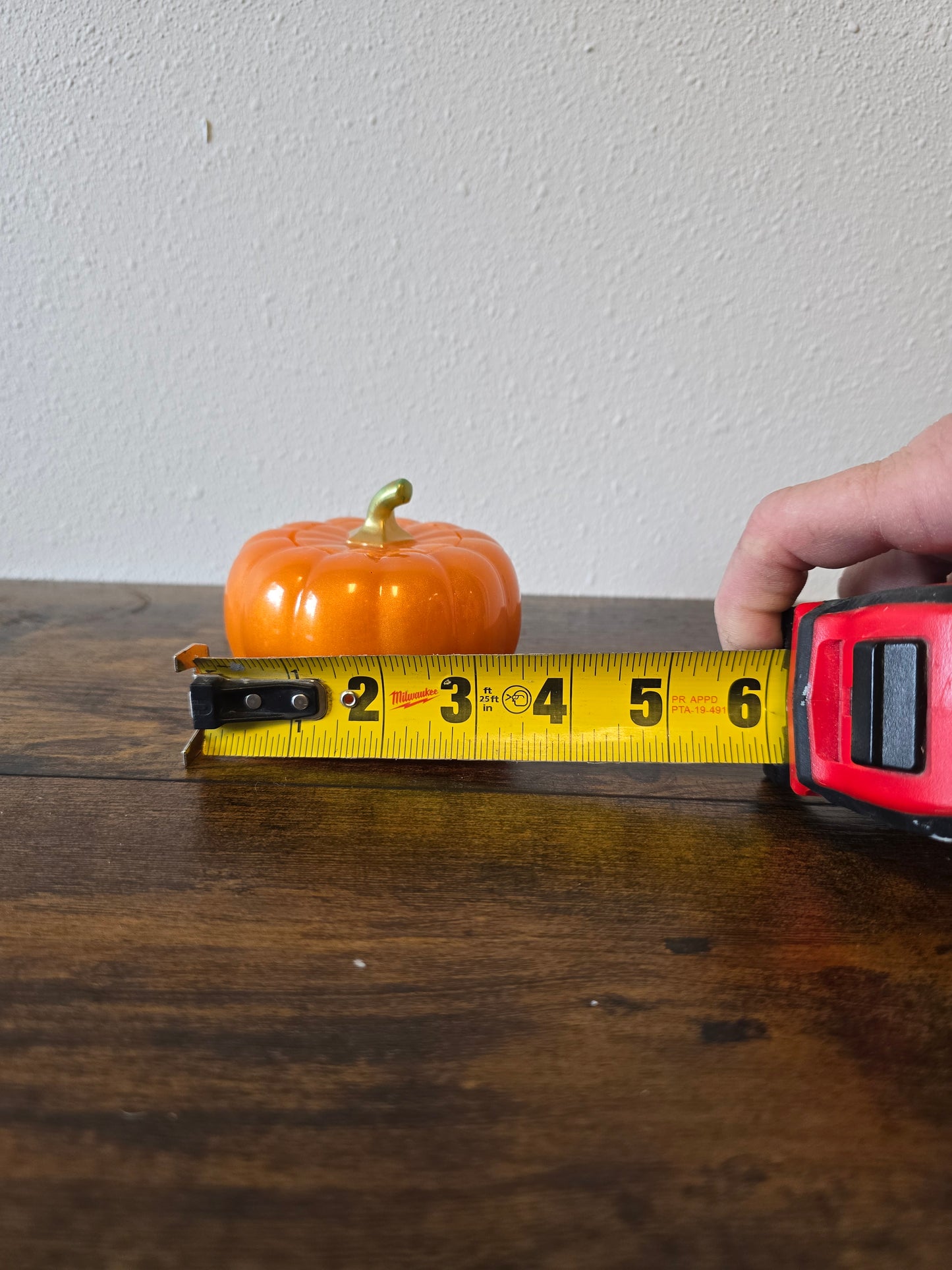 Resin orange Halloween pumpkin