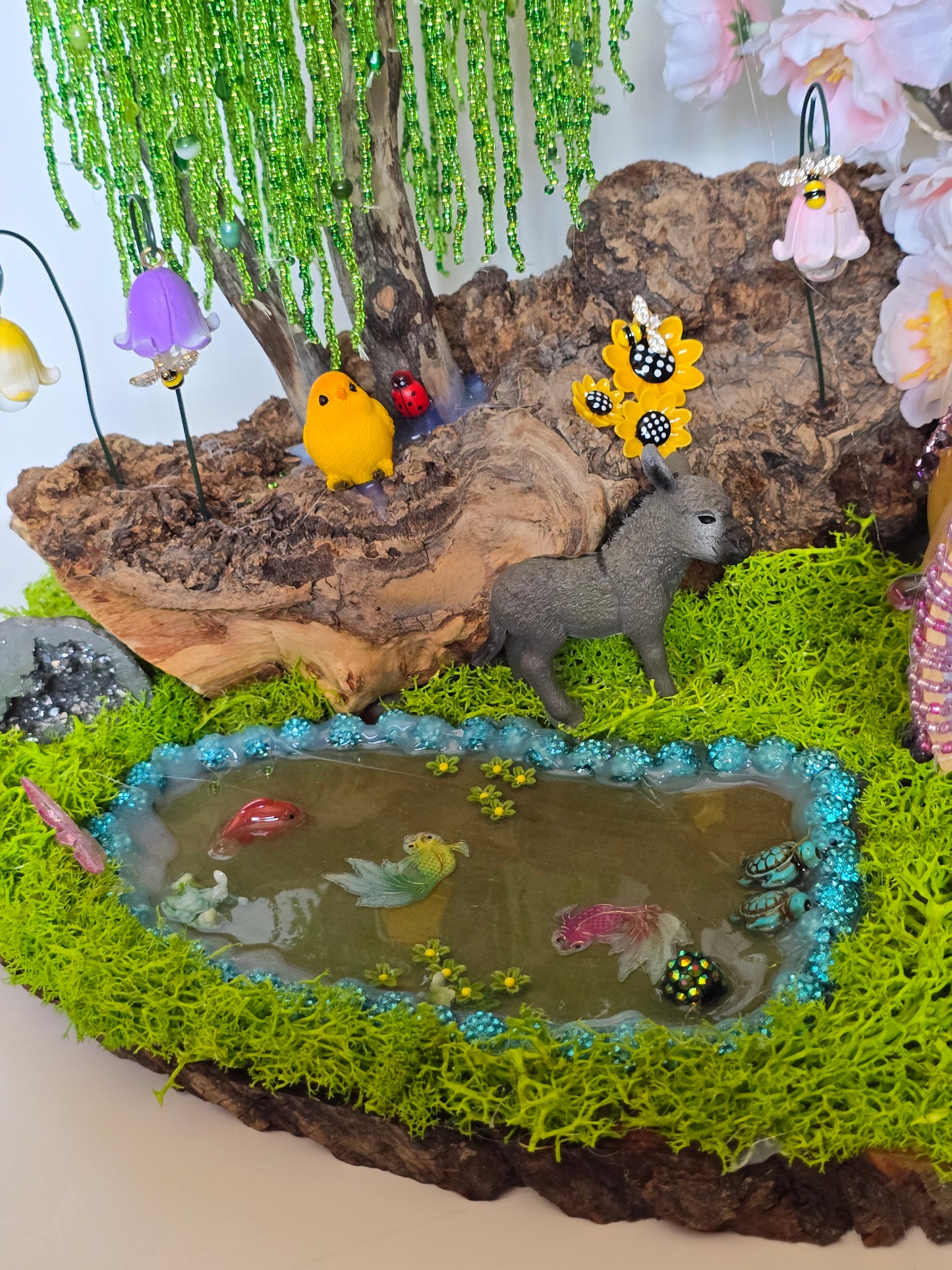 Decorated Beaded tree and Gord