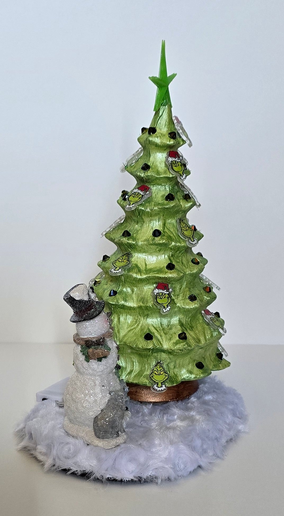 Handmade ceramic Grinch Christmas Tree