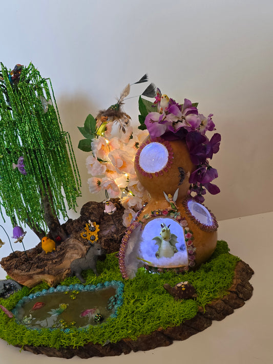 Decorated Beaded tree and Gord