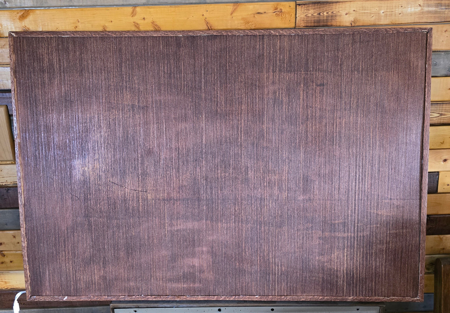 America Flag In Resin With Lights And Really Nice Wood Frame 38 By 25 Inches.