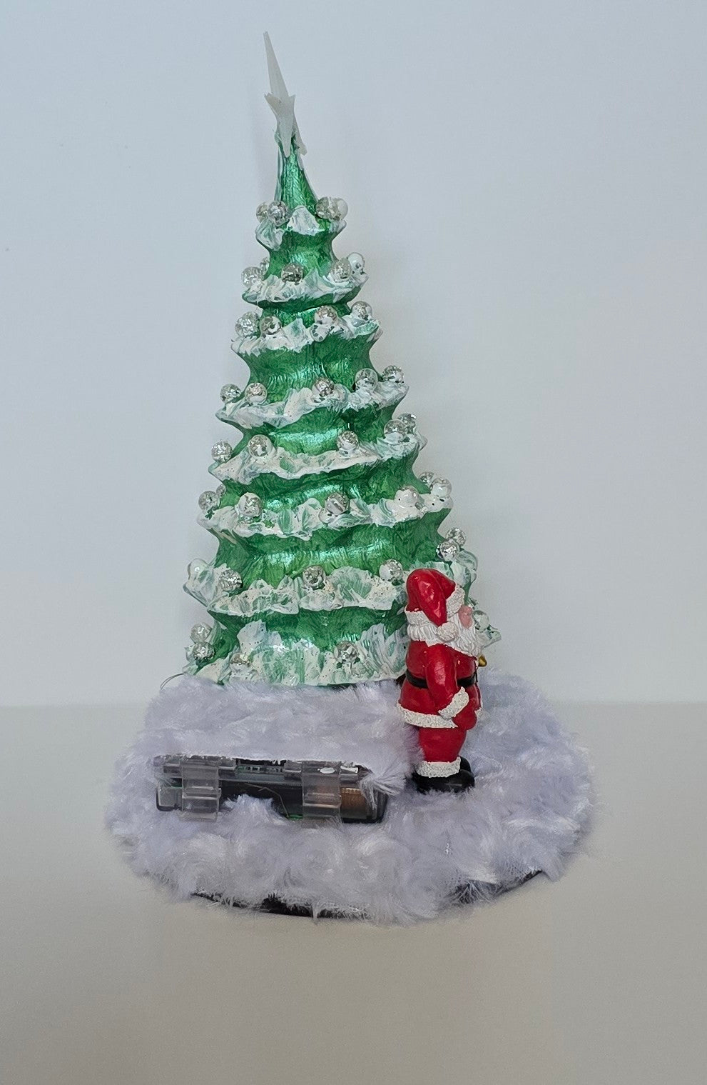 Ceramic Christmas tree with remote lights