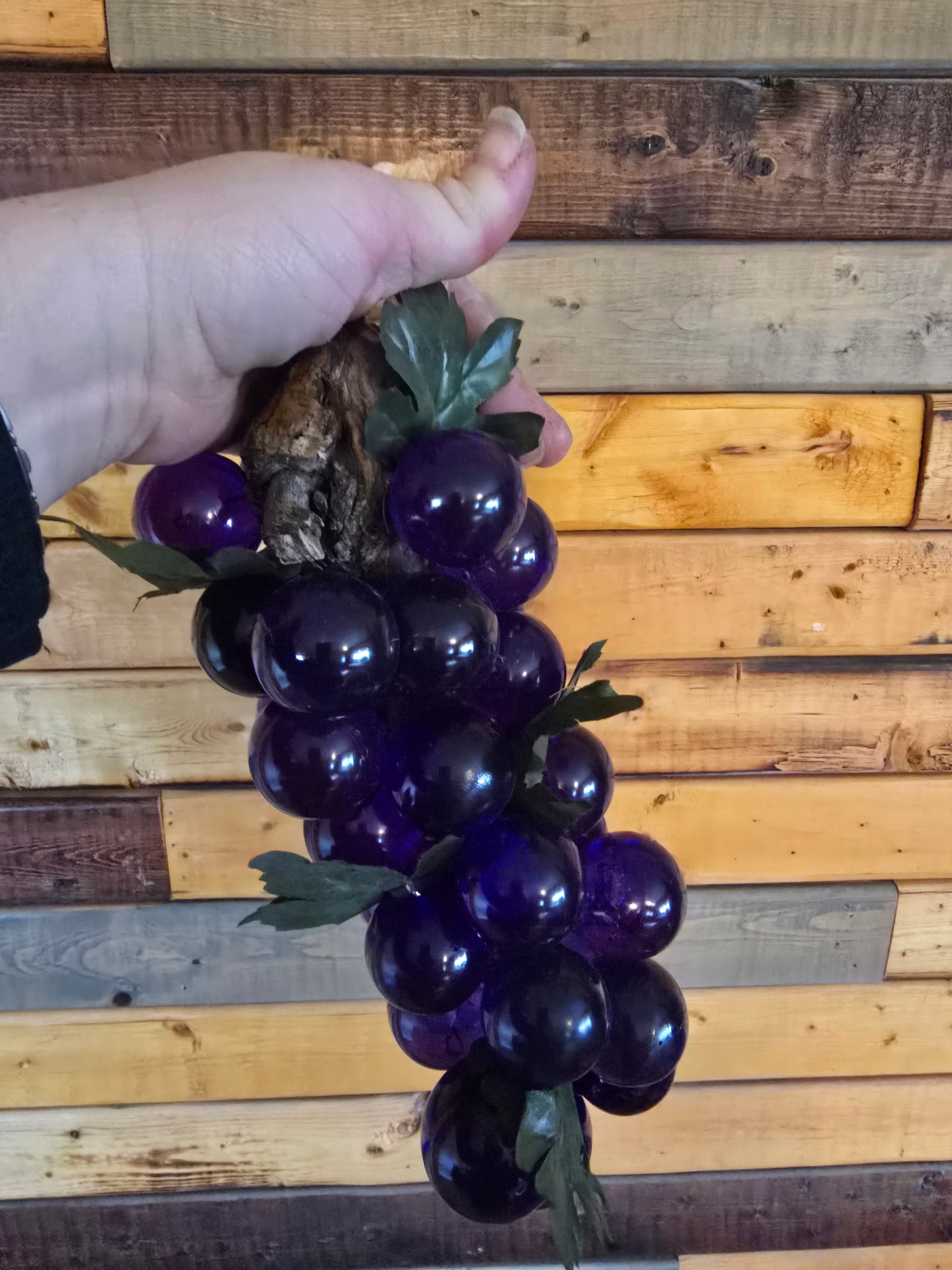 Purple Large Resin Grapes. Decorative Fruit Home Decor