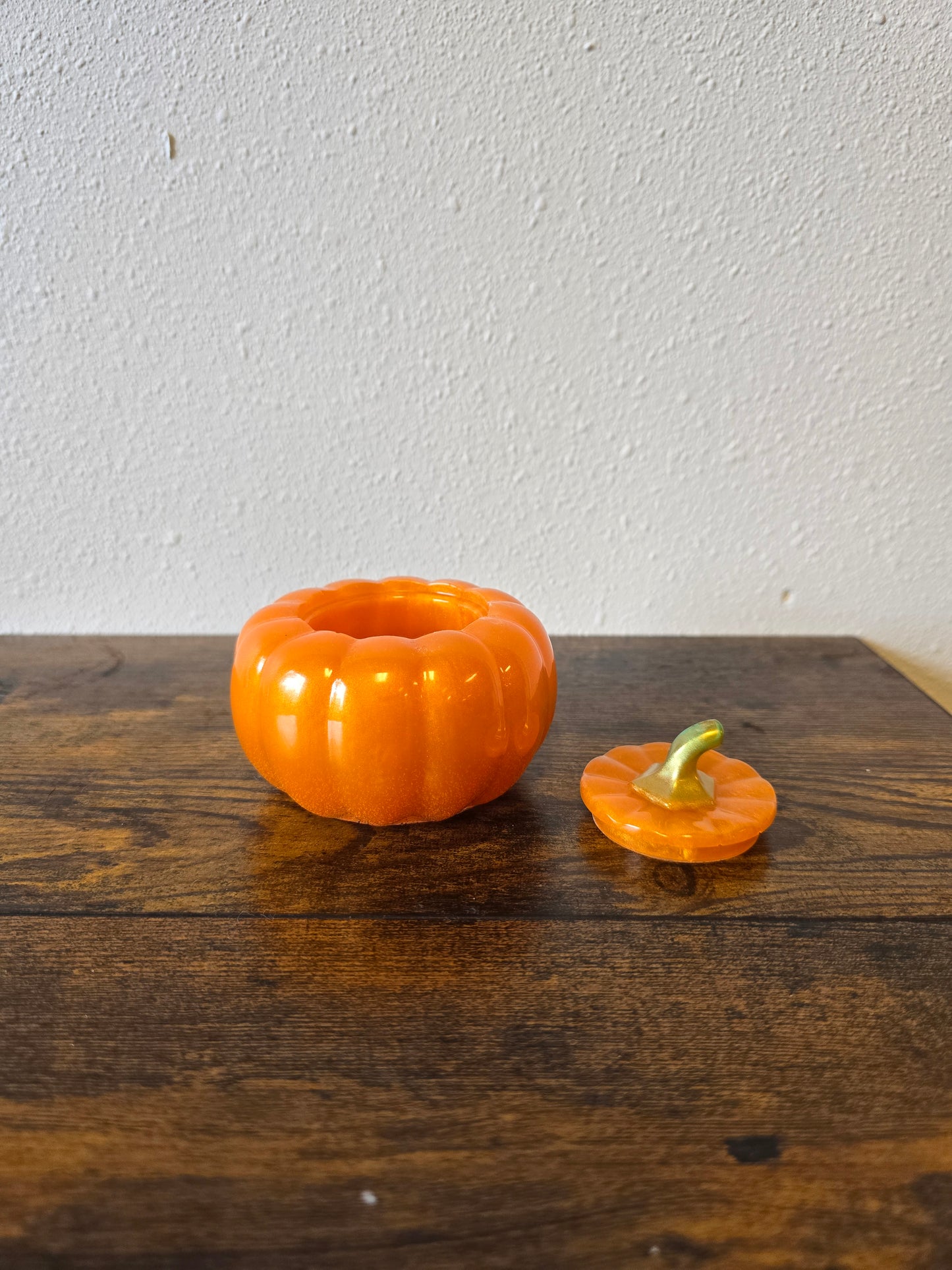 Resin orange Halloween pumpkin