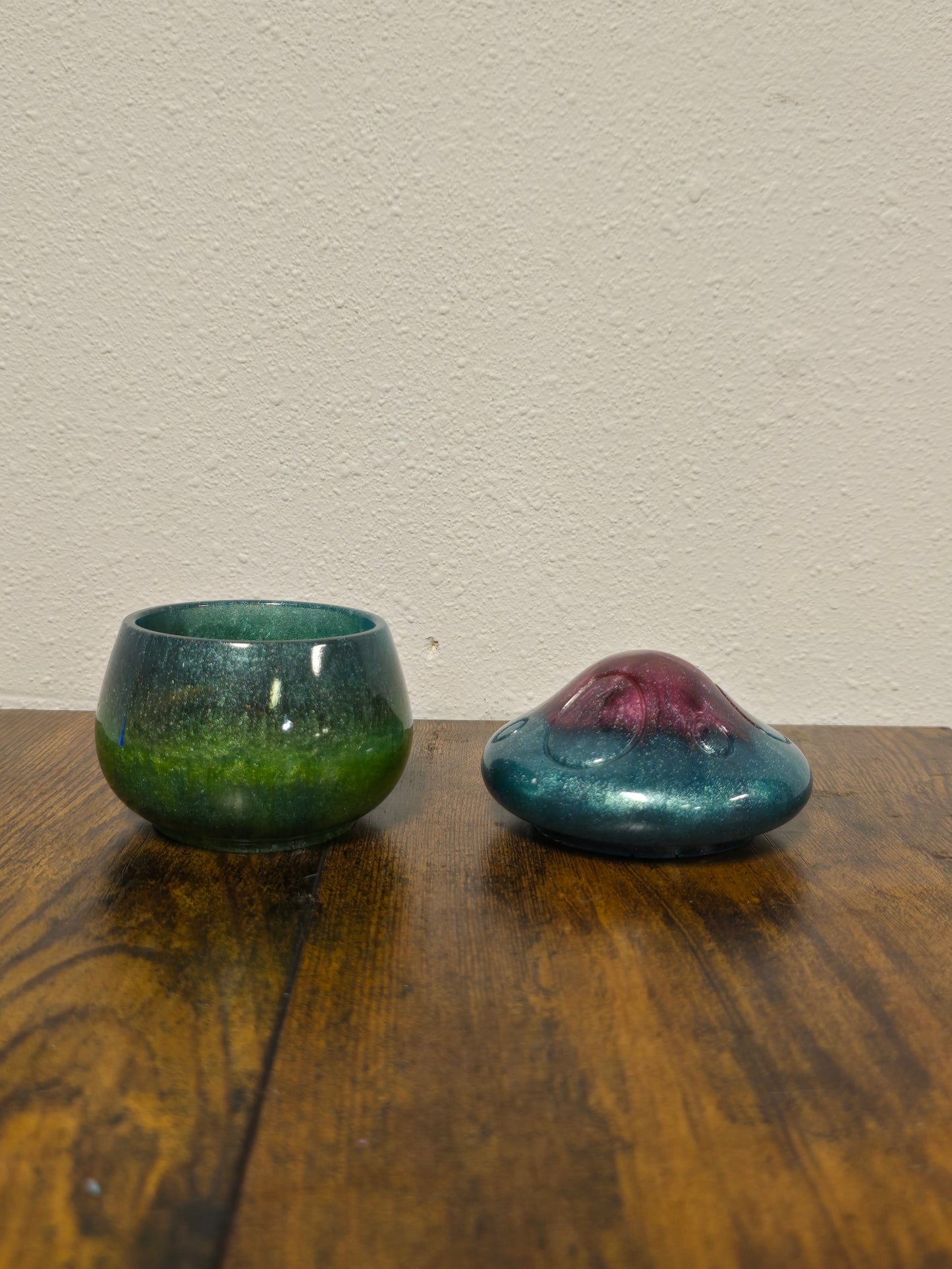 Resin Mushroom with Hollow Base for All Kinds of Storage Or Hidden Small Items.