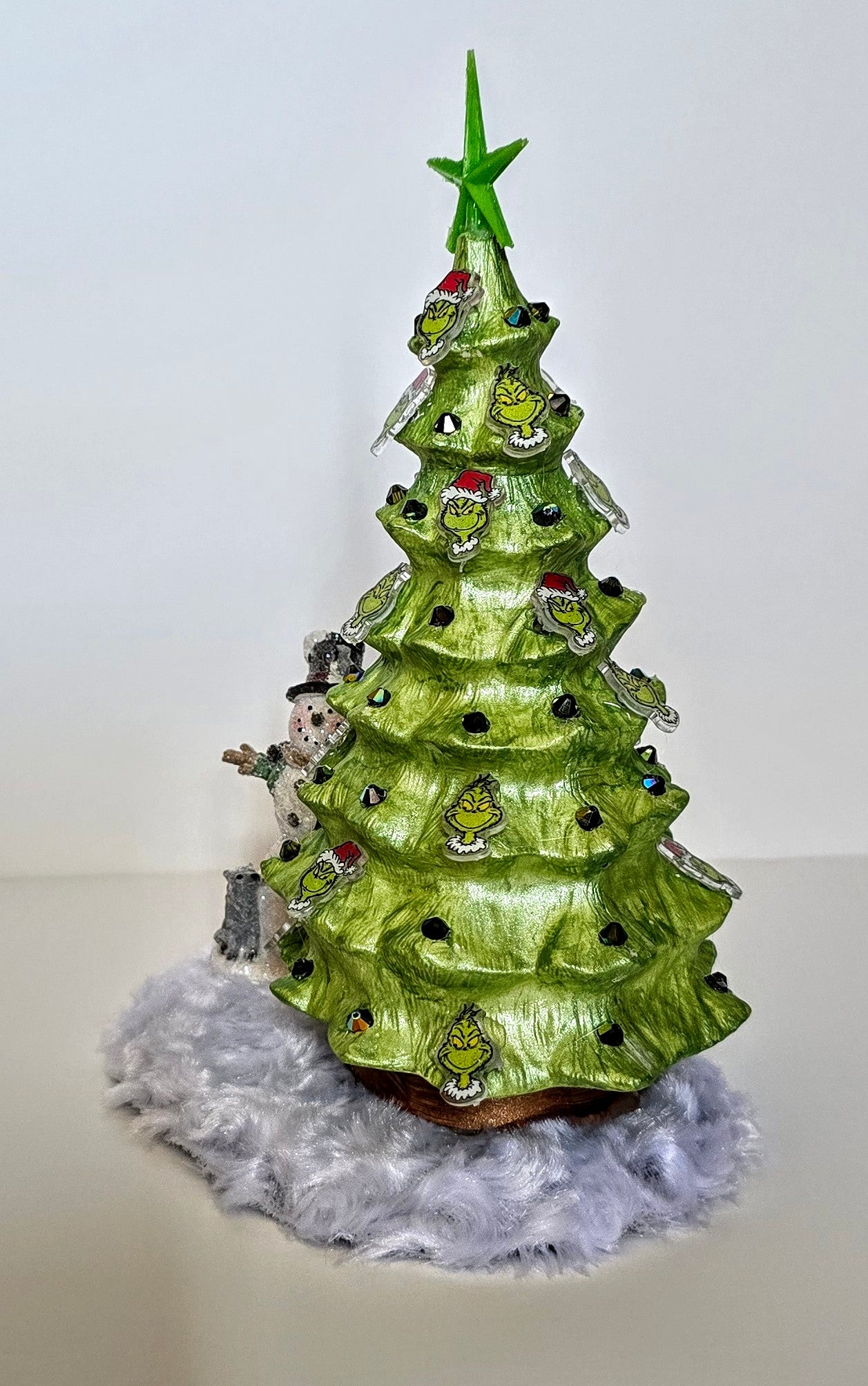 Handmade ceramic Grinch Christmas Tree