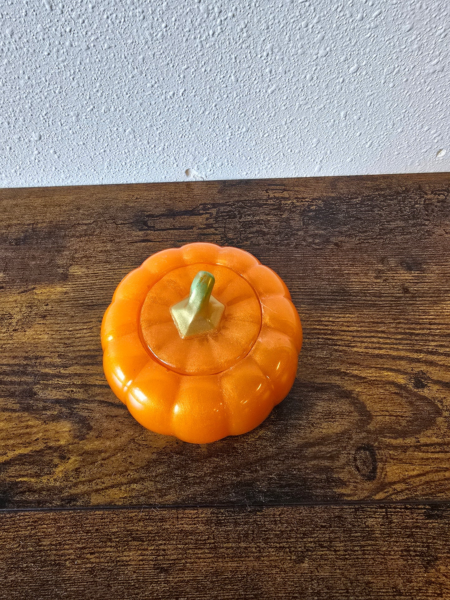 Resin orange Halloween pumpkin