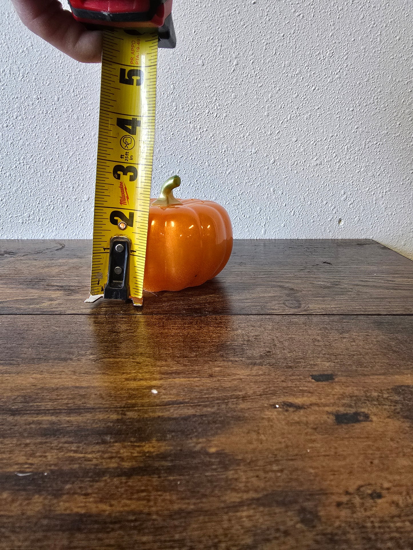 Resin orange Halloween pumpkin