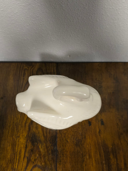 5 by 5 Inch Multi-color Resin Swan. Handmade In USA  Every One Unique.