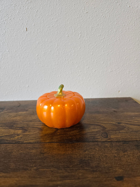 Resin orange Halloween pumpkin